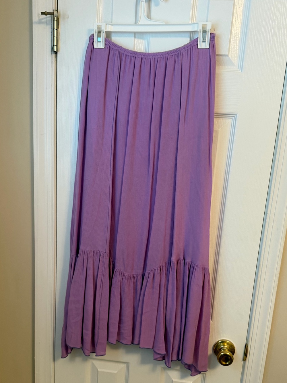 Urban Outfitters Lavender Tiered Maxi Skirt - Elastic Waist